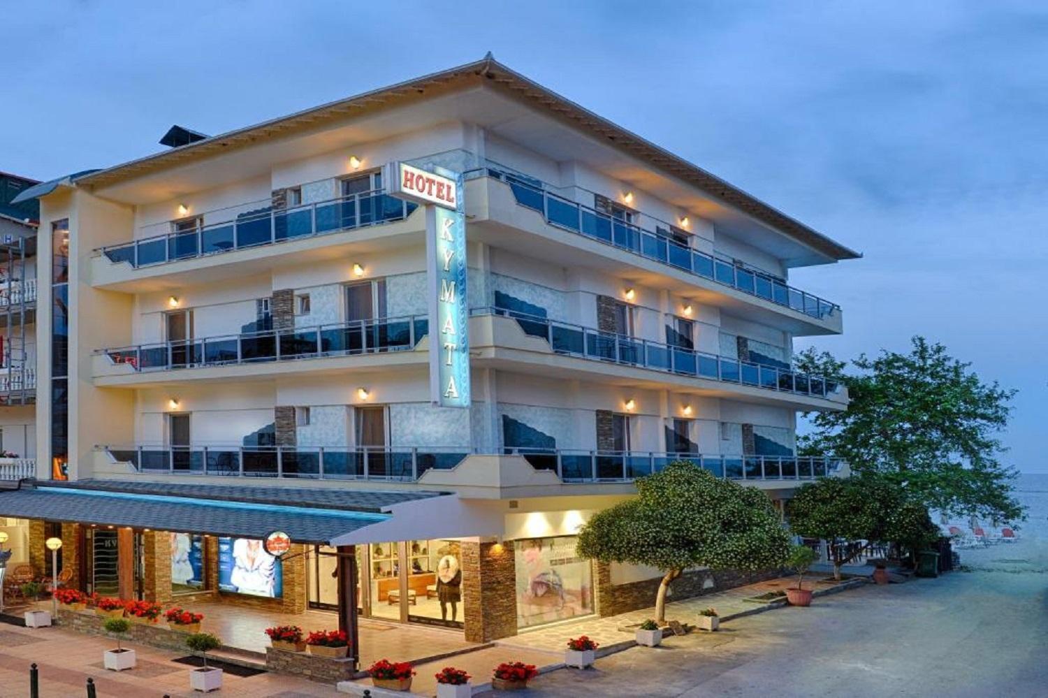 Kymata Hotell Paralía Exteriör bild