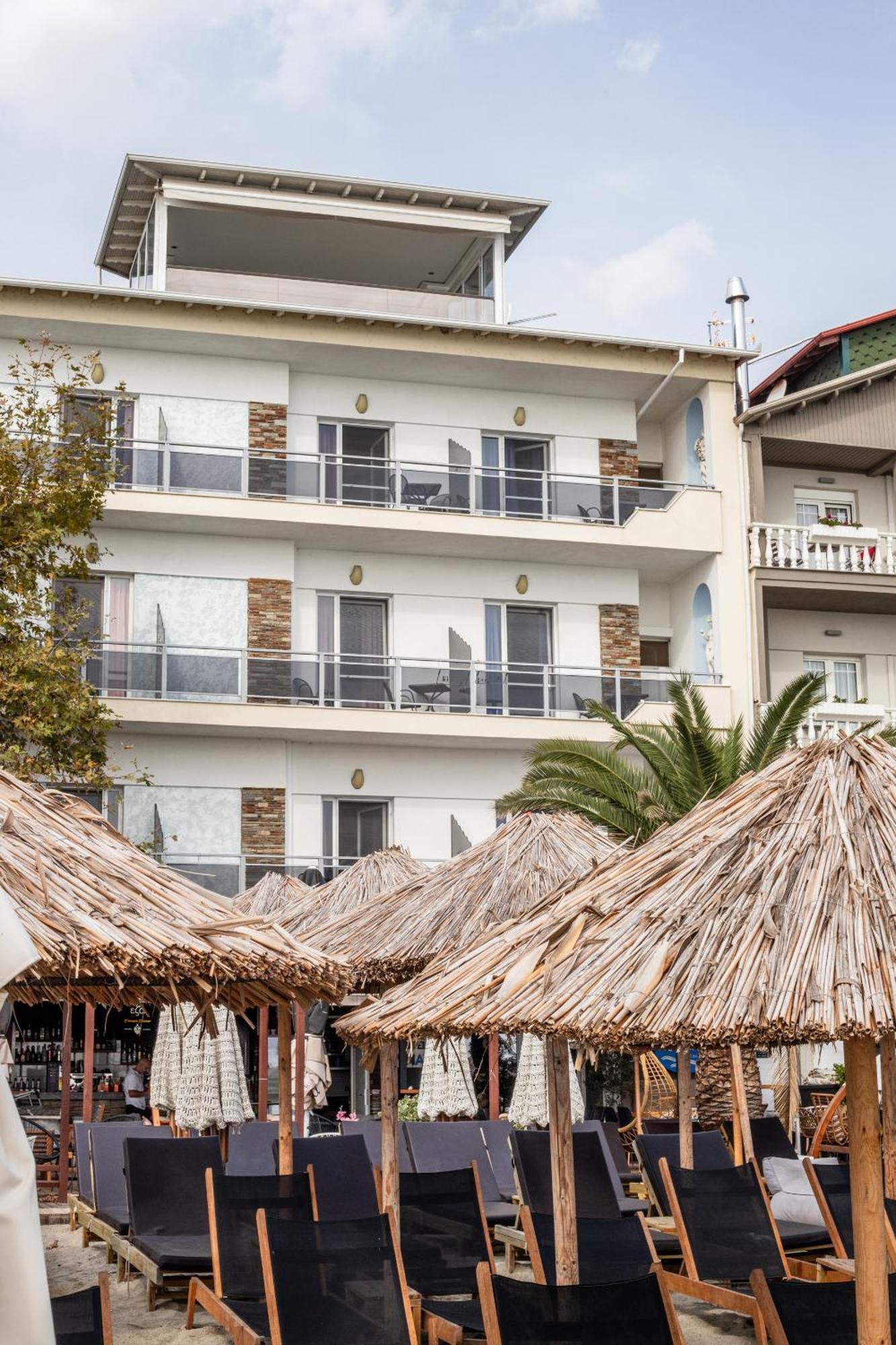 Kymata Hotell Paralía Exteriör bild