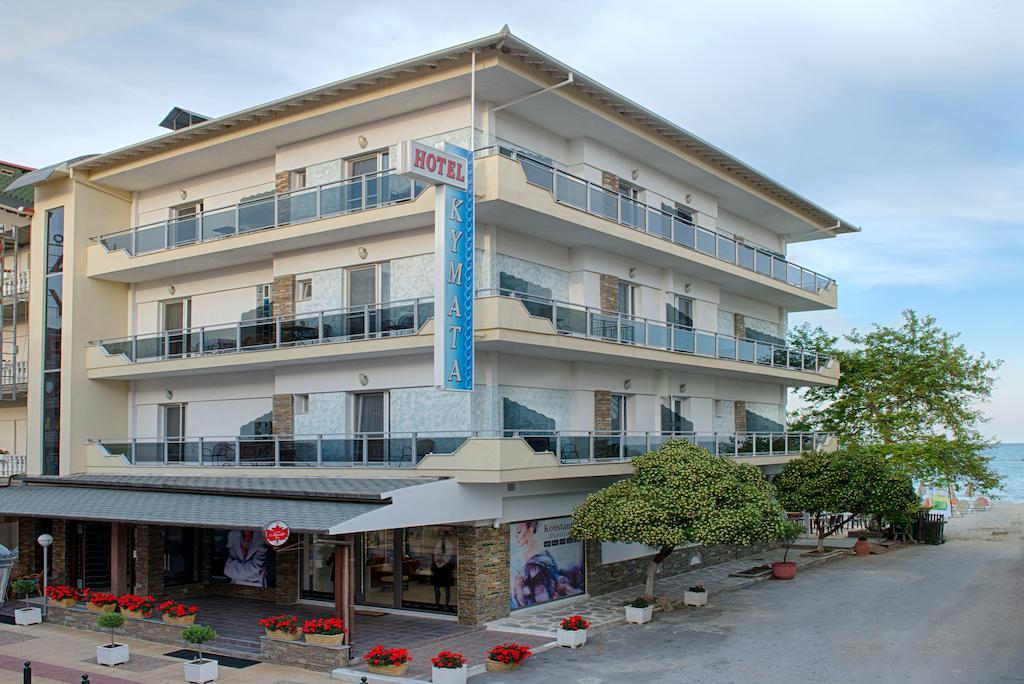 Kymata Hotell Paralía Exteriör bild